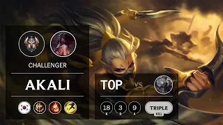 Akali Top vs Diana - KR Challenger Patch 9.24