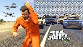 الهروب الماكر 500 نجمة في لعبة جي تي أي 5 | GTA V 500 Star Wanted Level