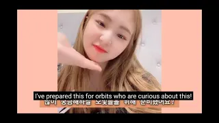 Chuu touched yeojin's chin