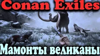 Мамонт великан и постройка дома - Conan Exiles