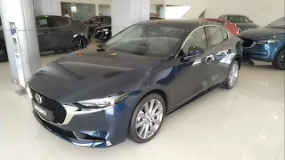 Mazda3 sedan 2.0 6AT premium dark blue walkaround exterior and interior (Brunei)