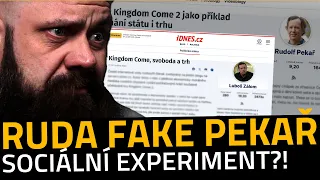 RUDOLF PEKAŘ | Byl to sociální experiment?