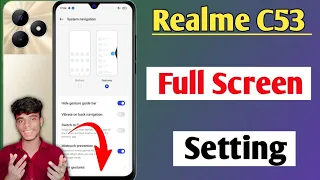 realme c53 full screen display | realme c53 full screen displaysettings |realme c53 display settings