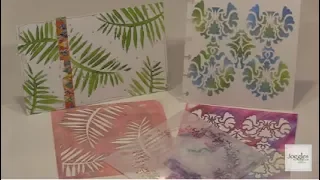 New 6x6 Stencils: 6 Techniques With 6 Kinds Of Media by Joggles.com