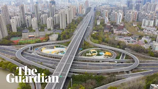 Drone footage shows deserted Shanghai as city of 26 million people remains in lockdown