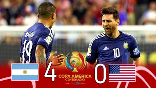 ARGENTINA 4 × 0 USA ( LIONEL MESSI and GONZALO HIGUAIN SHOW) COPA AMERICA 2016 EXTENDED HIGHLIGHT HD