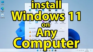How to install Windows 11 on Unsupported Computers || CoolTechtics.com