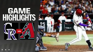 Rockies vs Diamondbacks Highlights  3/28/24 | 2024 MLB Highlights