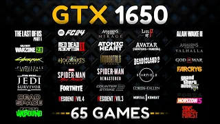 GTX 1650 Test in 65 Games in 2024🔥