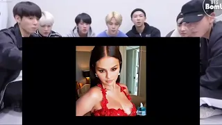 BTS reacts to Selena Gomez TikTok edits