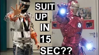 Real-life Iron Man Suit Frame Assembly In 15 SECONDS! - Animatronic Suit PART1