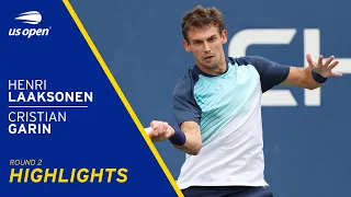 Henri Laaksonen vs Cristian Garin Highlights | 2021 US Open Round 2