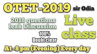 Otet Live Class At 8 Pm