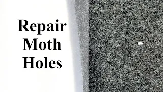 How to Repair  Moth Holes with Felting Wool | Needle Felting