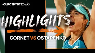 Cornet wows home crowd with win over former champion Ostapenko | 2022 Roland Garros | Eurosport