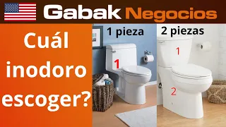 Inodoro una pieza vs 2 piezas - Cuál es el mejor?