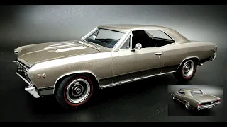 1967 Chevy Chevelle SS 396 1/25 Scale Model Kit Build How To Assemble Paint Detail Decals Trim