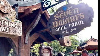 [4K] Seven Dwarfs Mine Train Roller Coaster POV — Magic Kingdom, Walt Disney World Florida