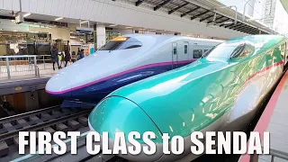 Traveling on the MOST Expensive Shinkansen Train GRAN CLASS to Sendai