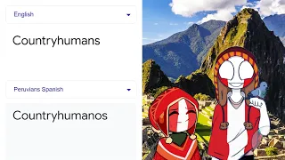 Countryhumans in different languages meme