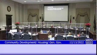 Community Development/Housing/General Government Committee Meeting December 13 2022