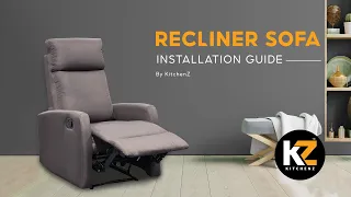 KitchenZ | Installation Guide | Recliner Sofa |  HMZ-FN-SF-YM-530