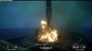 SpaceX Starlink 80 launch and Falcon 9 first stage landing, 27 April 2023