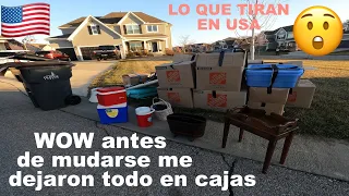 😱 En cajas 📦 me dejaron sus Cosas / LO QUE TIRAN EN USA LOS MILLONARIOS / VENTA DE GARAGE EN USA