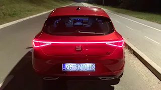 New Seat Leon FR 2021 - crazy LED LIGHTS with cool illumination, dynamic indicators & ambient lights