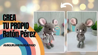 "Crea tu propio peluche Ratón Pérez tejido a crochet: Tutorial paso a paso"