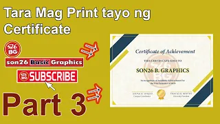 How to print a certificate Part3 tagalog