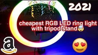 best RGB LED ring light with tripod stand | Unboxing and full review | today's UNBOXING