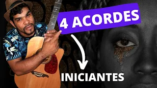 TÁ CHORANDO PORQUE AULA VIOLÃO 4 ACORDES SEM PESTANA PARA INICIANTES