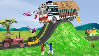 गति टक्कर ट्रक बचाव Speed Bump Truck Rescue New Funny Comedy Video