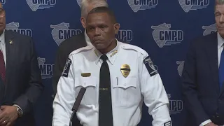 Charlotte Police Chief gets emotional during press conference