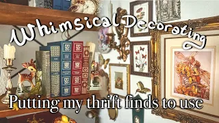 🦋 Decorating with my THRIFTED Home Decor Finds - Whimsical, Cottagecore, Fairycore Interior Design 🍄