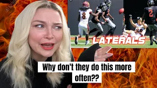 New Zealand Girl Reacts to American Football LATERAL PLAYS!