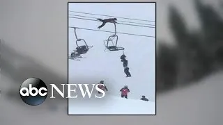 Man Climbs Ski Lyft, Cuts Down Suffocating Skier