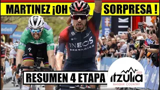 DANIEL MARTINEZ 👍 SORPRESIVA VICTORIA HOY VUELTA al PAIS VASCO 2022 RESUMEN 4 ETAPA