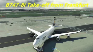 MSFS & GSX Pro | Scenic B747-8i Take-off in Frankfurt