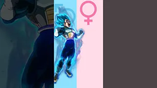 DBZ characters in gender swap mode#vegeta#viral#dbs