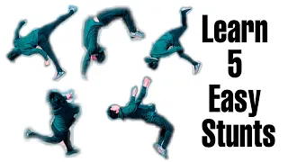 Learn 5 easy stunts / 5 easy stunts anyone can learn easily / 5 flips anybody can do/ by sahil joshi