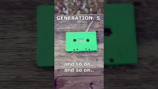 EXTREME example of cassette tape "generation loss"