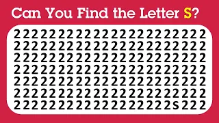 【Easy, Medium, Hard Levels】Can you Find the Odd Letter in 15 seconds?