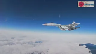 Russian Su-35SM Interception exercise during Allied Resolve 2022