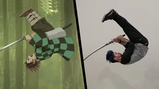 Stunts From Demon Slayer In Real Life (Kimetsu No Yaiba)