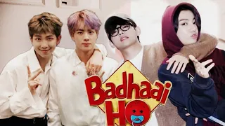 Badhai ho trailer ft. BTS (+English subs) || Namjin x Taekook || BTS x Bollywood