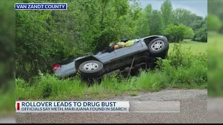 Officials: Rollover wreck leads to drug bust in East Texas