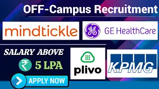 Software Engineer Job Opportunities for fresher | Salary 5 LPA + | Campus Latest Hiring