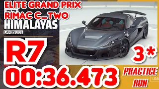 [TouchDrive] Asphalt 9 | RIMAC C2 | Elite Grand Prix | ROUND 7 | LANDSLIDE | 00:36.473